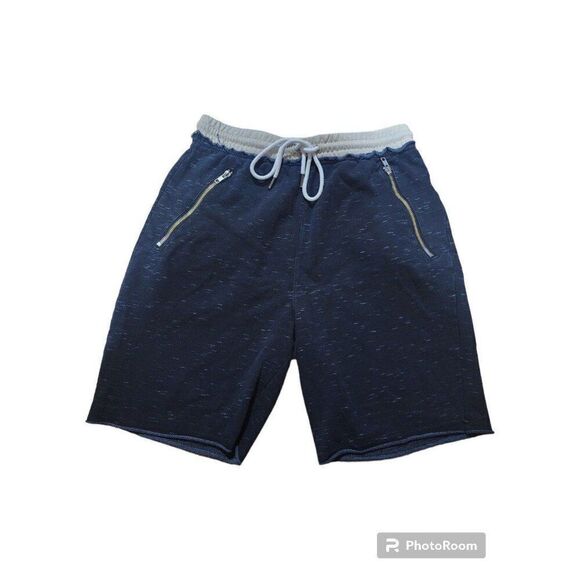 Guess Men's Athletic Shorts Elastic Waist With Drawstring Medium Zip Side Pocket - Picture 1 of 7